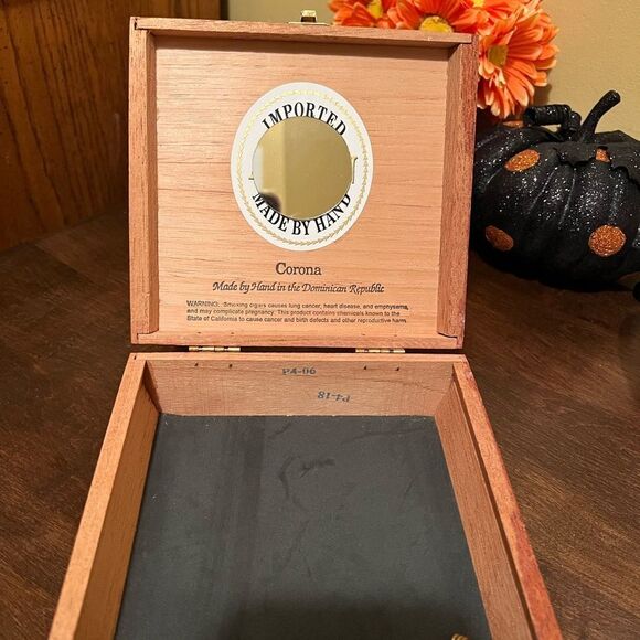 VINTAGE CIGAR BOX PURSE FALL COLORS - Picture 5 of 11